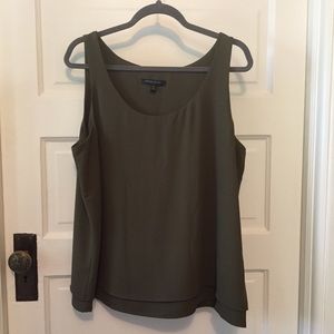 Olive Green Layered Banana Republic Tank